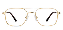 Load image into Gallery viewer, Gold Wayfarer Full Rim Unisex Eyeglasses by John Jacobs-149420