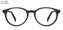 Load image into Gallery viewer, Black Round Full Rim Unisex Eyeglasses by John Jacobs Computer Glasses-141732