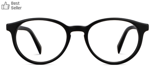 Black Round Full Rim Unisex Eyeglasses by John Jacobs-118347