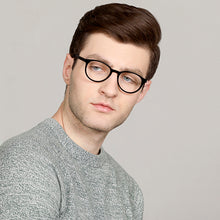 Load image into Gallery viewer, Black Round Full Rim Unisex Eyeglasses by John Jacobs Computer Glasses-141732