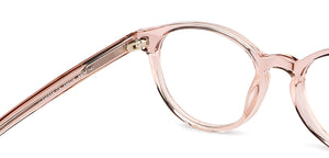 Pink Round Full Rim Unisex Eyeglasses by John Jacobs Computer Glasses-141733
