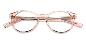 Pink Round Full Rim Unisex Eyeglasses by John Jacobs Computer Glasses-141733