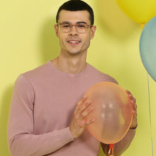 Load image into Gallery viewer, Pink Round Full Rim Unisex Eyeglasses by John Jacobs Computer Glasses-141733
