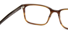 Load image into Gallery viewer, Brown Rectangle Full Rim Unisex Eyeglasses by John Jacobs-144599