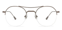 Load image into Gallery viewer, Grey Round Half Rim Unisex Eyeglasses by John Jacobs-137367