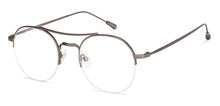 Load image into Gallery viewer, Grey Round Half Rim Unisex Eyeglasses by John Jacobs-137367