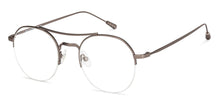 Load image into Gallery viewer, Grey Round Half Rim Unisex Eyeglasses by John Jacobs-137367