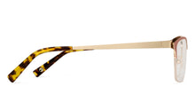 Load image into Gallery viewer, Gold Cat Eye Half Rim Women Eyeglasses by John Jacobs JJ-127106