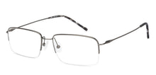 Load image into Gallery viewer, Gunmetal Rectangle Half Rim Unisex Eyeglasses by John Jacobs-131655