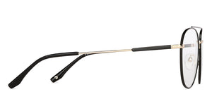 Black Aviator Full Rim Unisex Eyeglasses by John Jacobs Computer Glasses-141754