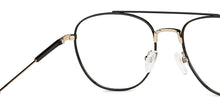 Load image into Gallery viewer, Black Aviator Full Rim Unisex Eyeglasses by John Jacobs Computer Glasses-141754