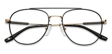 Load image into Gallery viewer, Black Aviator Full Rim Unisex Eyeglasses by John Jacobs Computer Glasses-141754