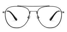Load image into Gallery viewer, Black Aviator Full Rim Unisex Eyeglasses by John Jacobs-147702