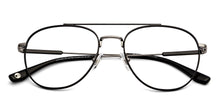 Load image into Gallery viewer, Black Aviator Full Rim Unisex Eyeglasses by John Jacobs-147702