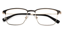 Load image into Gallery viewer, Black Rectangle Full Rim Unisex Eyeglasses by John Jacobs-147704