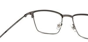 Gunmetal Rectangle Full Rim Unisex Eyeglasses by John Jacobs-147705