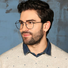 Load image into Gallery viewer, Black Hexagonal Full Rim Unisex Eyeglasses by John Jacobs-128666