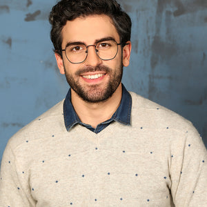 Black Hexagonal Full Rim Unisex Eyeglasses by John Jacobs-128666