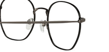Load image into Gallery viewer, Black Hexagonal Full Rim Unisex Eyeglasses by John Jacobs-128666