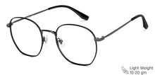 Load image into Gallery viewer, Gunmetal Round Full Rim Unisex Eyeglasses by John Jacobs-147706