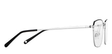 Load image into Gallery viewer, Black Rectangle Half Rim Unisex Eyeglasses by John Jacobs-147707