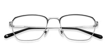 Load image into Gallery viewer, Black Rectangle Half Rim Unisex Eyeglasses by John Jacobs-147707