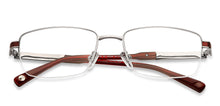 Load image into Gallery viewer, Silver Rectangle Half Rim Unisex Eyeglasses by John Jacobs Computer Glasses-141743