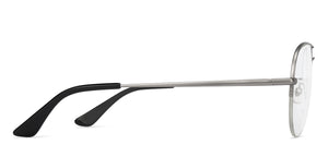 Gold Aviator Half Rim Unisex Eyeglasses by John Jacobs Computer Glasses-141737