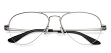 Load image into Gallery viewer, Gold Aviator Half Rim Unisex Eyeglasses by John Jacobs Computer Glasses-141737