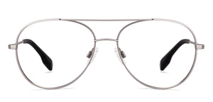 Gunmetal Aviator Full Rim Unisex Eyeglasses by John Jacobs Computer Glasses-141736