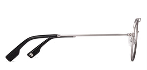 Gunmetal Aviator Full Rim Unisex Eyeglasses by John Jacobs Computer Glasses-141736