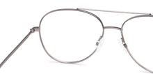 Load image into Gallery viewer, Gunmetal Aviator Full Rim Unisex Eyeglasses by John Jacobs Computer Glasses-141736