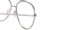 Load image into Gallery viewer, Gunmetal Aviator Full Rim Unisex Eyeglasses by John Jacobs Computer Glasses-141736