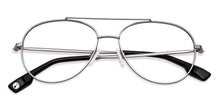 Load image into Gallery viewer, Gunmetal Aviator Full Rim Unisex Eyeglasses by John Jacobs Computer Glasses-141736