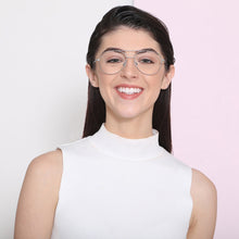 Load image into Gallery viewer, Gunmetal Aviator Full Rim Narrow Unisex Eyeglasses by John Jacobs-130058