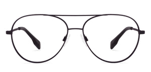 Black Aviator Full Rim Unisex Eyeglasses by John Jacobs Computer Glasses-141734