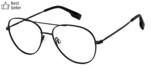 Load image into Gallery viewer, Black Aviator Full Rim Narrow Unisex Eyeglasses by John Jacobs-130060
