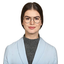 Load image into Gallery viewer, Black Aviator Full Rim Narrow Unisex Eyeglasses by John Jacobs-130060