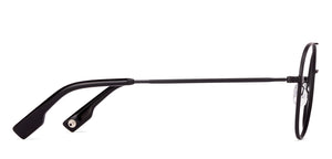 Black Aviator Full Rim Unisex Eyeglasses by John Jacobs Computer Glasses-141734