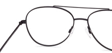 Load image into Gallery viewer, Black Aviator Full Rim Unisex Eyeglasses by John Jacobs Computer Glasses-141734