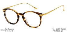 Load image into Gallery viewer, Brown Round Full Rim Unisex Eyeglasses by John Jacobs Computer Glasses-142173