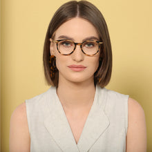 Load image into Gallery viewer, Brown Round Full Rim Unisex Eyeglasses by John Jacobs Computer Glasses-142173