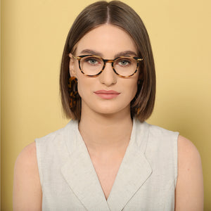 Brown Round Full Rim Unisex Eyeglasses by John Jacobs Computer Glasses-142173