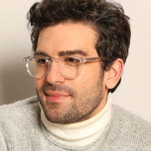 Load image into Gallery viewer, Transparent Round Full Rim Unisex Eyeglasses by John Jacobs Computer Glasses-141713