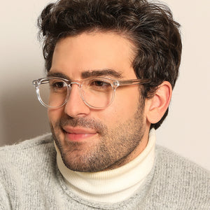 Transparent Round Full Rim Unisex Eyeglasses by John Jacobs JJ-136188