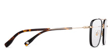 Load image into Gallery viewer, Gold Rectangle Full Rim Unisex Eyeglasses by John Jacobs-147710