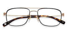 Load image into Gallery viewer, Gold Rectangle Full Rim Unisex Eyeglasses by John Jacobs-147710