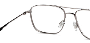 Black Rectangle Full Rim Unisex Eyeglasses by John Jacobs-148771