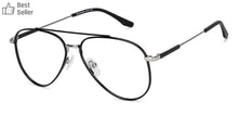 Load image into Gallery viewer, Black Aviator Full Rim Unisex Eyeglasses by John Jacobs Computer Glasses-141709