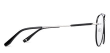 Load image into Gallery viewer, Black Aviator Full Rim Unisex Eyeglasses by John Jacobs Computer Glasses-141709